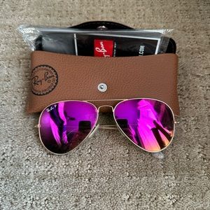 AVIATOR POLARIZED RAYBAN REFLECTIVE SUNGLASSES
